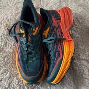 Hoka Sneakers in Teal and Orange
